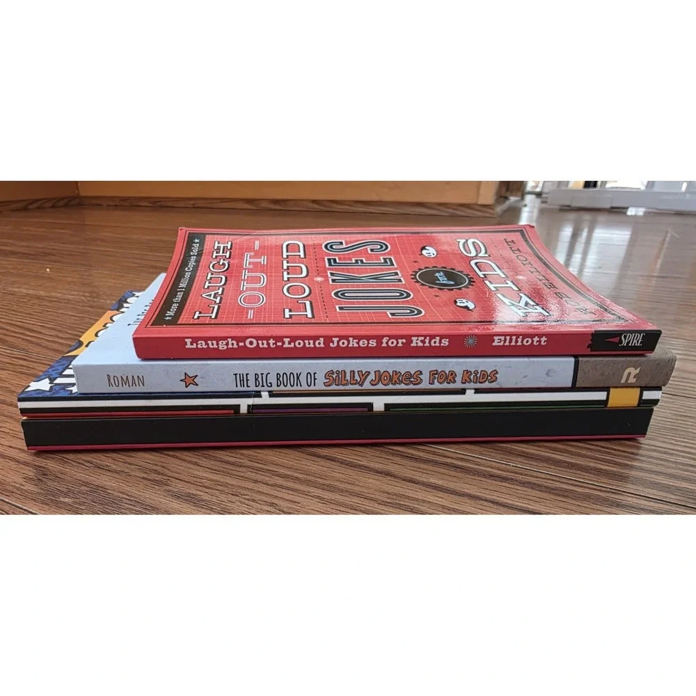 Silly Jokes for Kids, Dad‎ Jokes, LOL Jokes... Lot of 4 books paperback